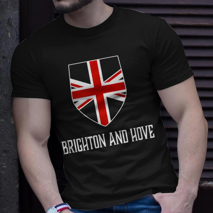 Brighton And Hove England British Union Jack Uk T-Shirt Gifts for Him