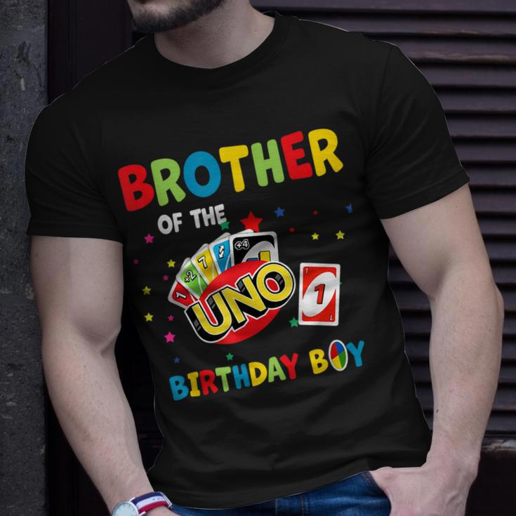 Brother Of The Uno Birthday Boy Uno Birthday Boy Unisex T-Shirt Gifts for Him