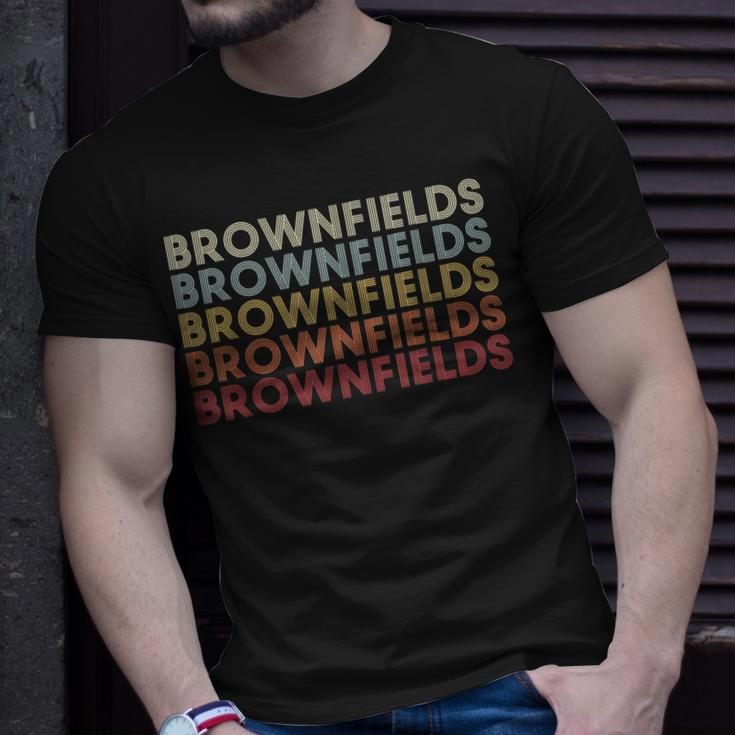 Brownfields Louisiana Brownfields La Retro Vintage Text T-Shirt Gifts for Him