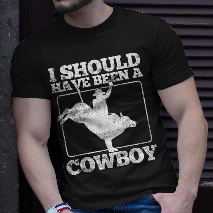Bull Riding Cowboy Bull Rider Rodeo T-Shirt Gifts for Him