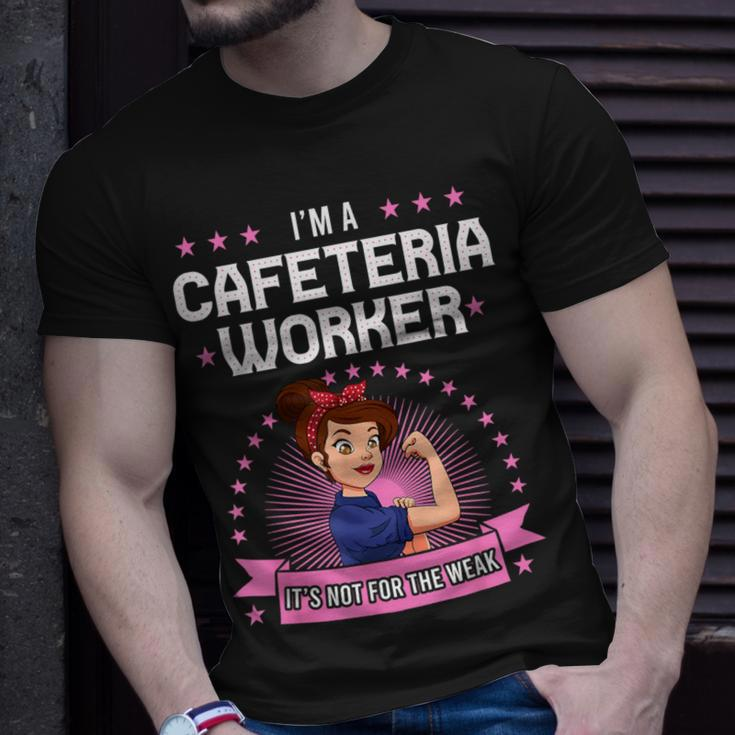 Cafeteria Worker Strong Woman Lunch Lady Food Service Crew T-Shirt Gifts for Him