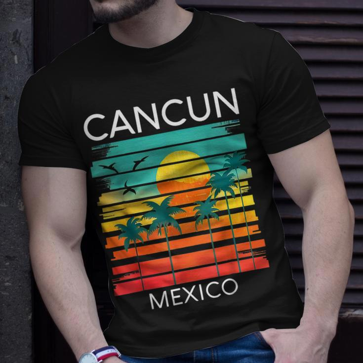 Cancun Mexico Retro Mexican Resort Vacation Summer Trip 2023 Unisex T-Shirt Gifts for Him