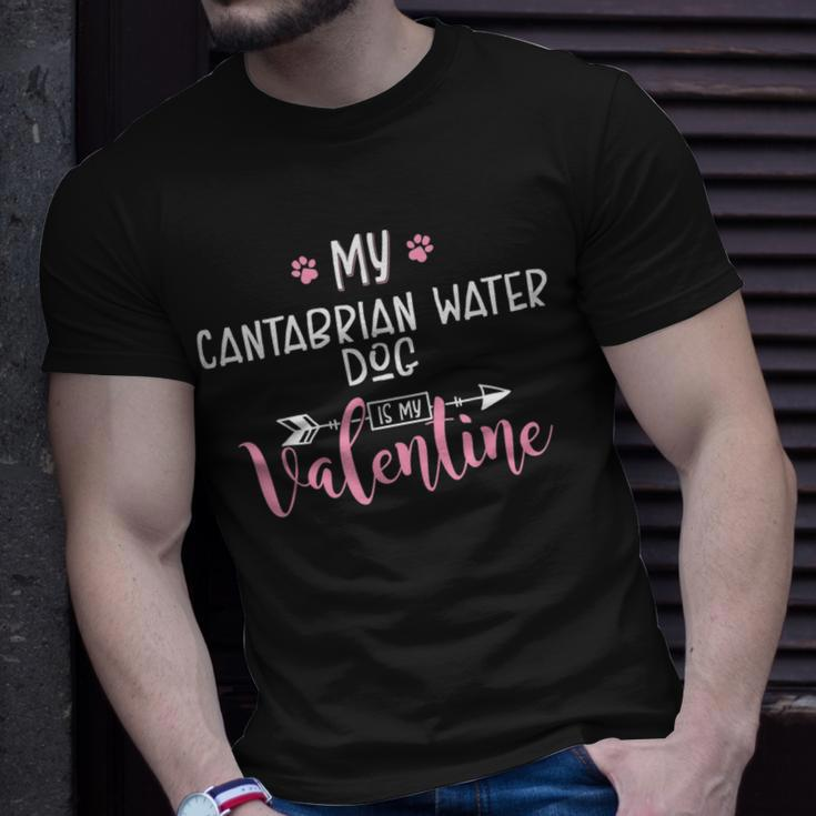 My Cantabrian Water Dog Is My Valentine Party T-Shirt Gifts for Him