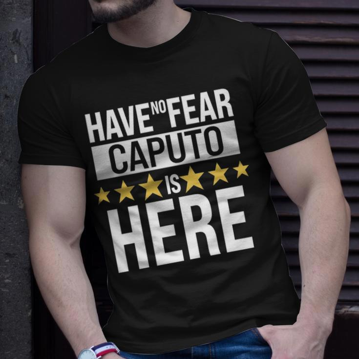 Caputo Name Gift Have No Fear Caputo Is Here Unisex T-Shirt Gifts for Him