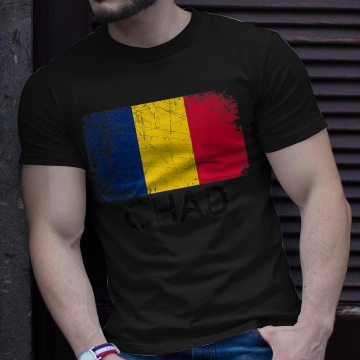 Chadian Flag Vintage Made In Chad T-Shirt Gifts for Him