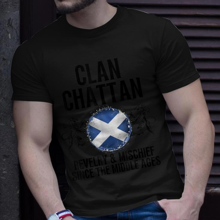 Chattan Clan Scottish Family Name Scotland Heraldry T-Shirt Gifts for Him