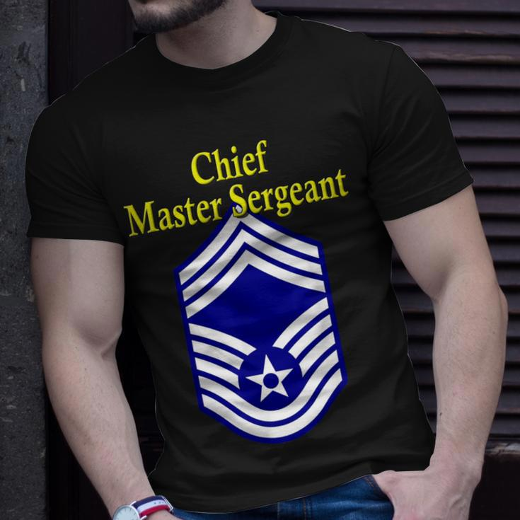 Chief Master Sergeant Air Force Rank Insignia T-Shirt Gifts for Him