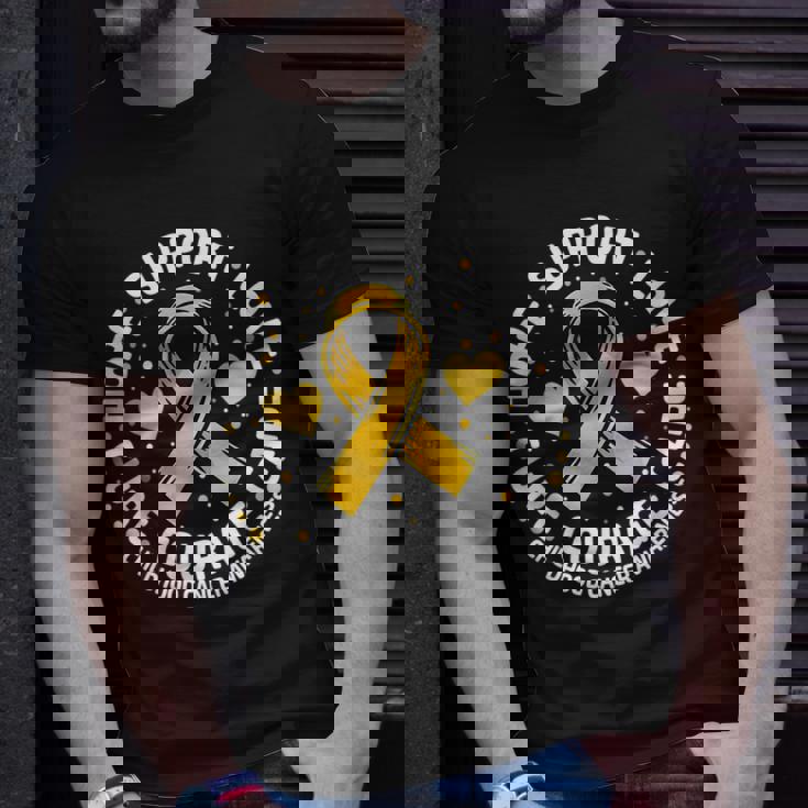 Childhood Cancer Support Family Childhood Cancer Awareness T-Shirt Gifts for Him