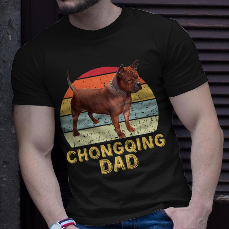 Chinese Chongqing Dog Dad Retro My Dogs Are My Cardio T-Shirt Gifts for Him