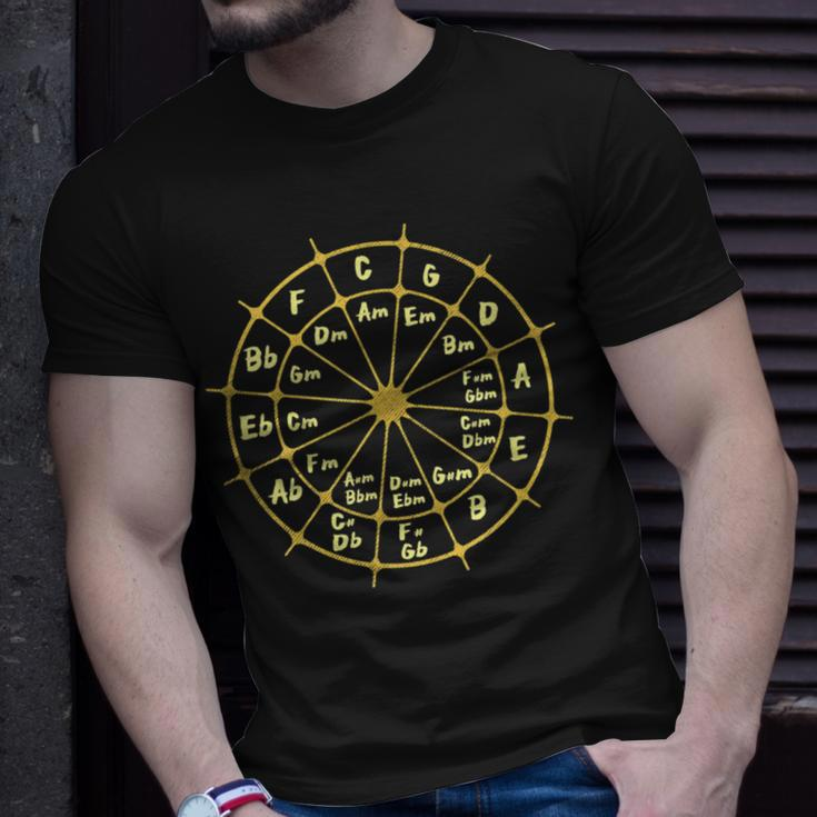 Circle Of Fifths Music Theory Chord Chart T-Shirt Gifts for Him