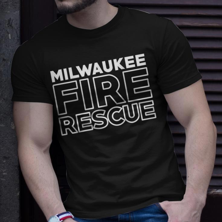 City Of Milwaukee Fire Rescue Wisconsin Firefighter T-Shirt Gifts for Him
