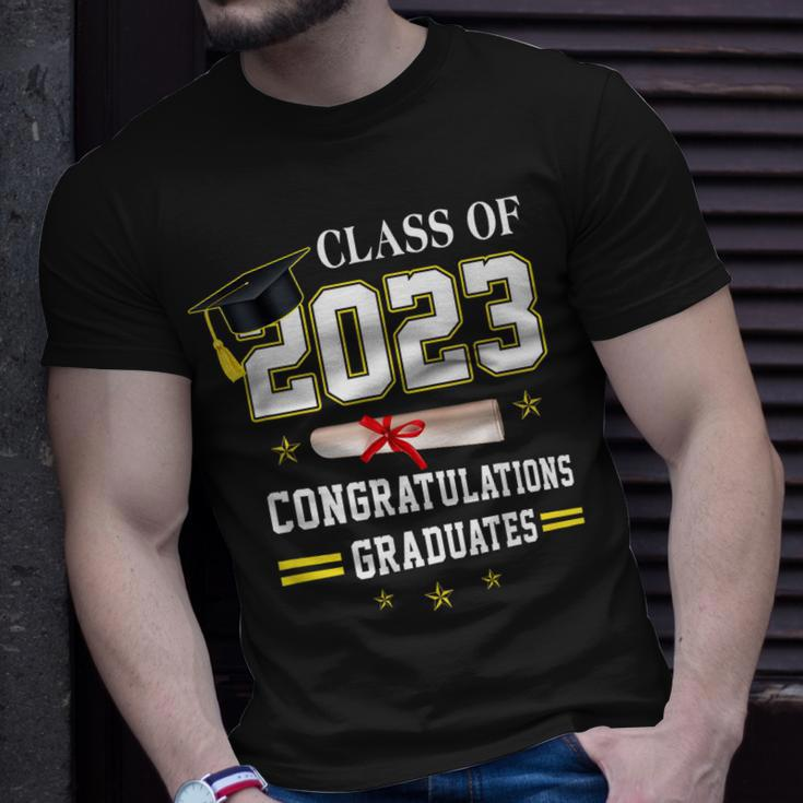 Class Of 2023 Congratulations Graduates Graduation Student Unisex T-Shirt Gifts for Him