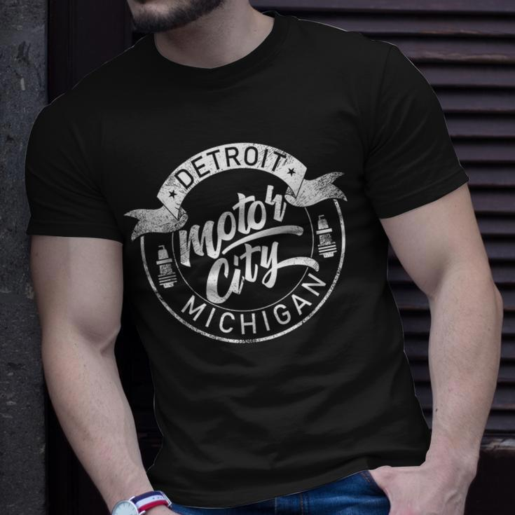 Classic Detroit Motor City Michigan Michiganians Pride Gift Unisex T-Shirt Gifts for Him