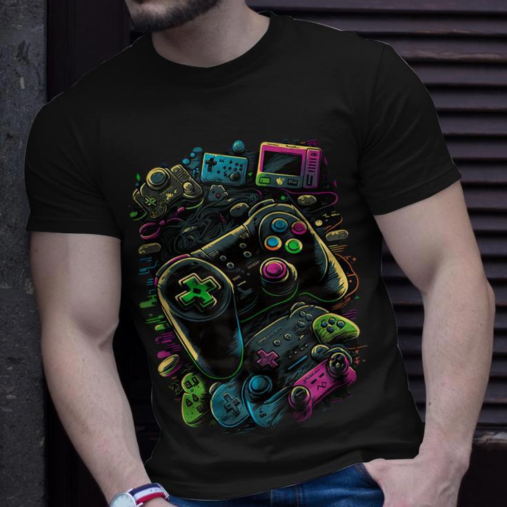 Control Gamer Video Game Controller T-Shirt Gifts for Him