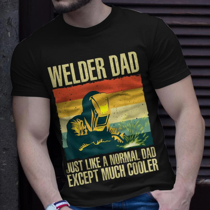 Cool Welding For Men Dad Ironworker Welder Pipefitter Worker Unisex T-Shirt Gifts for Him