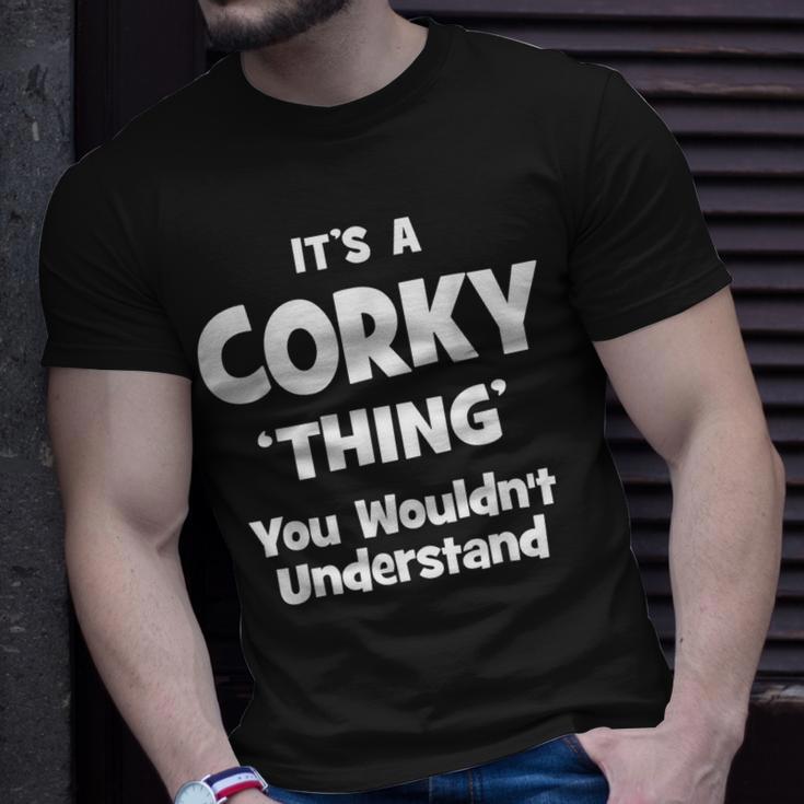 Corky Thing Name Funny Unisex T-Shirt Gifts for Him