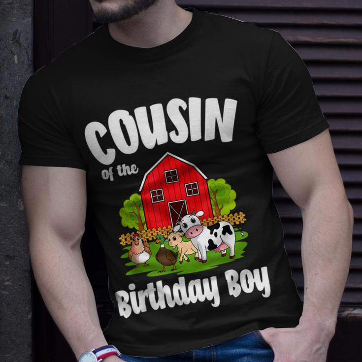 Cousin Of The Birthday Boy Farm Animal Bday Party Unisex T-Shirt Gifts for Him