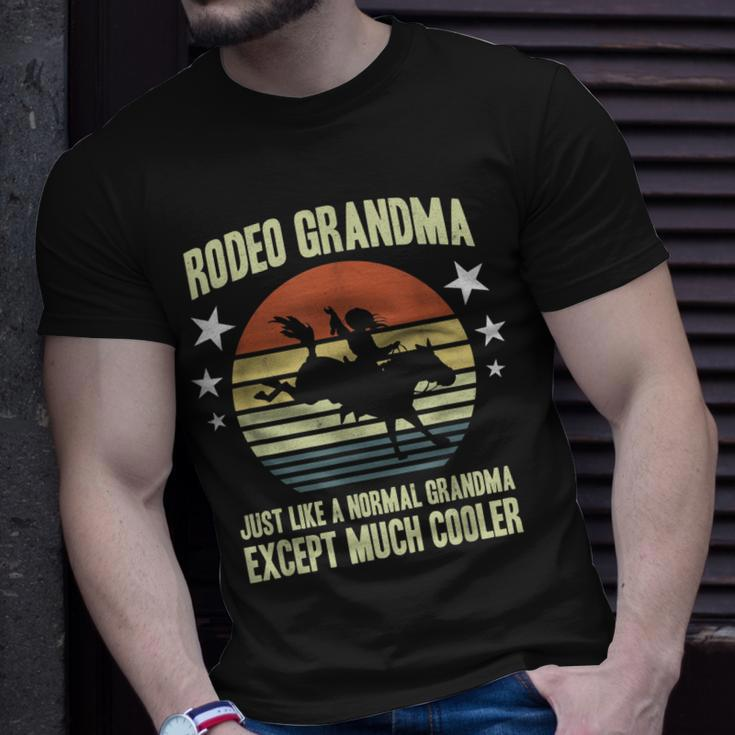Cowgirl Women Horse Rider Rancher Grandmother Rodeo Grandma Unisex T-Shirt Gifts for Him