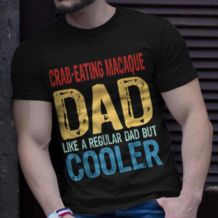 Crab-Eating Macaque Dad Like A Regular Dad But Cooler T-Shirt Gifts for Him