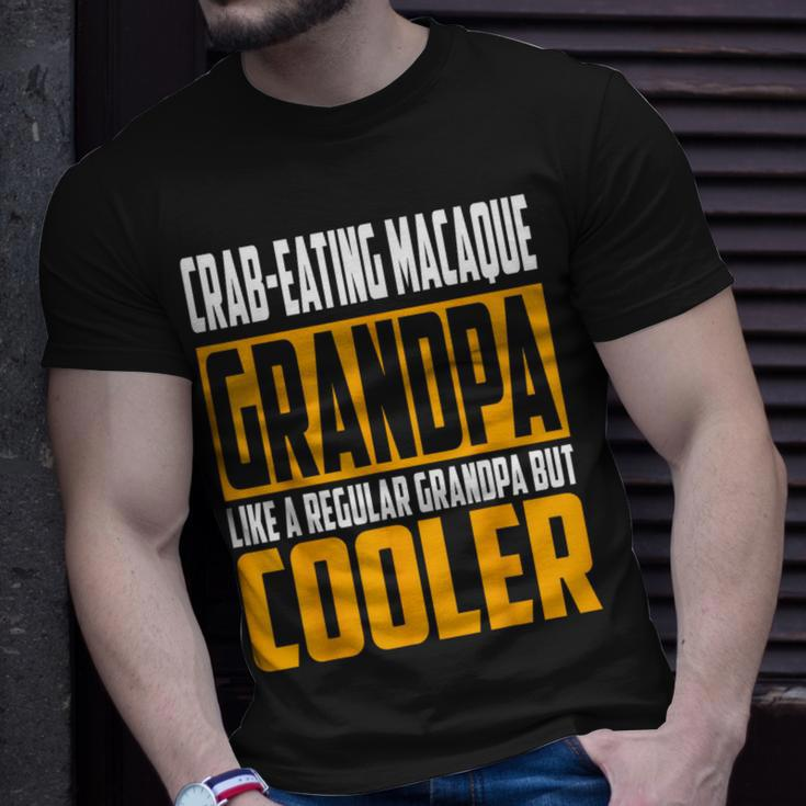 Crab-Eating Macaque Grandpa Like A Grandpa But Cooler T-Shirt Gifts for Him