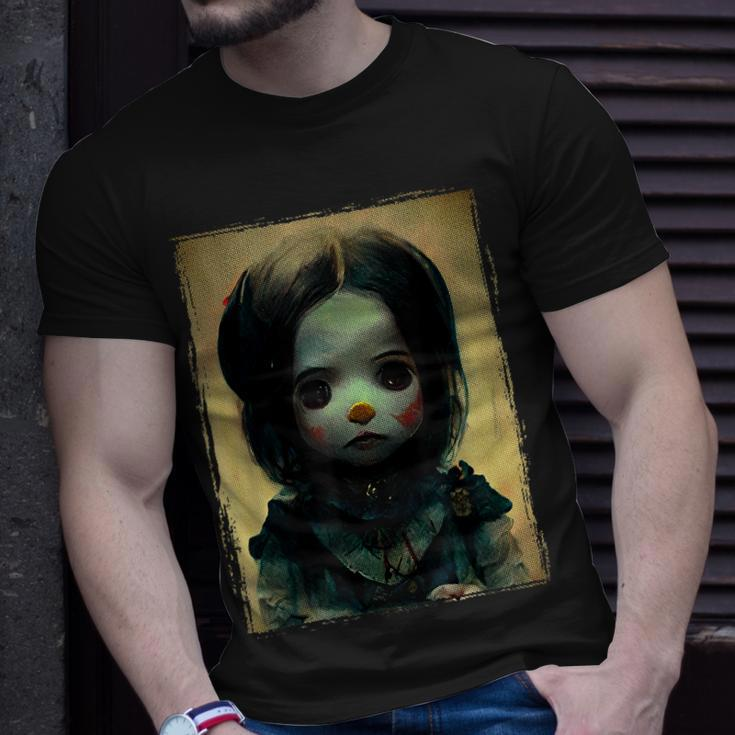 Creepy Halloween Goth Horror Doll Halloween T-Shirt Gifts for Him