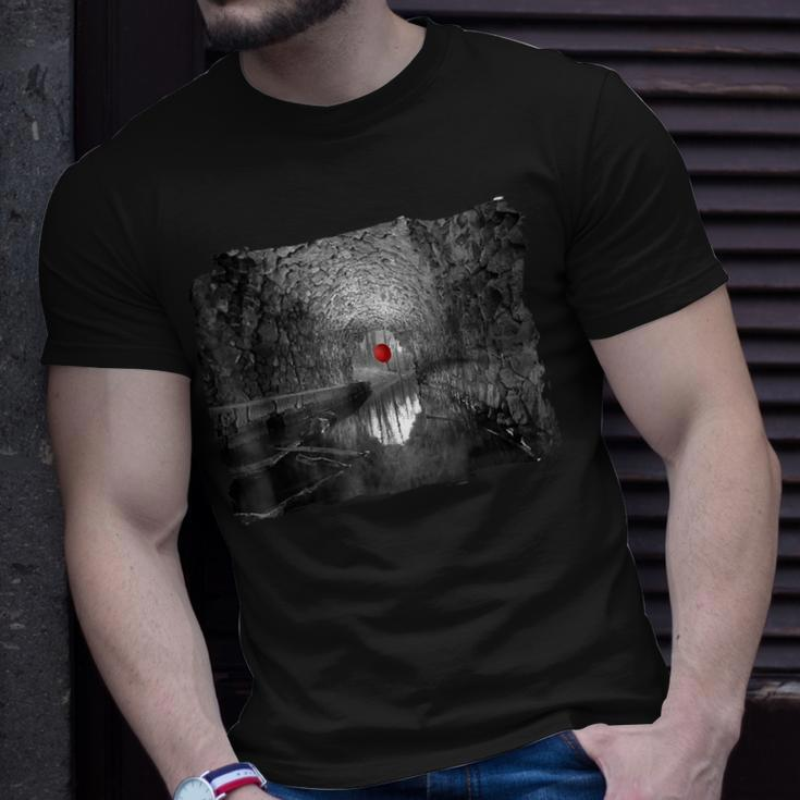Creepy Halloween Red Balloon Floats In The Sewer Halloween T-Shirt Gifts for Him