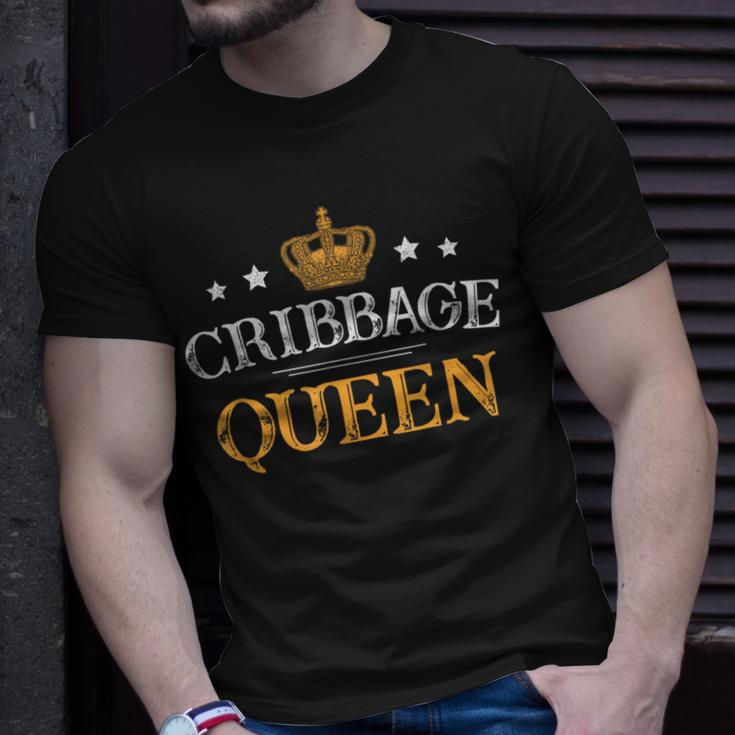 Cribbage Queen Board Card Game Player Gamer T-Shirt Gifts for Him