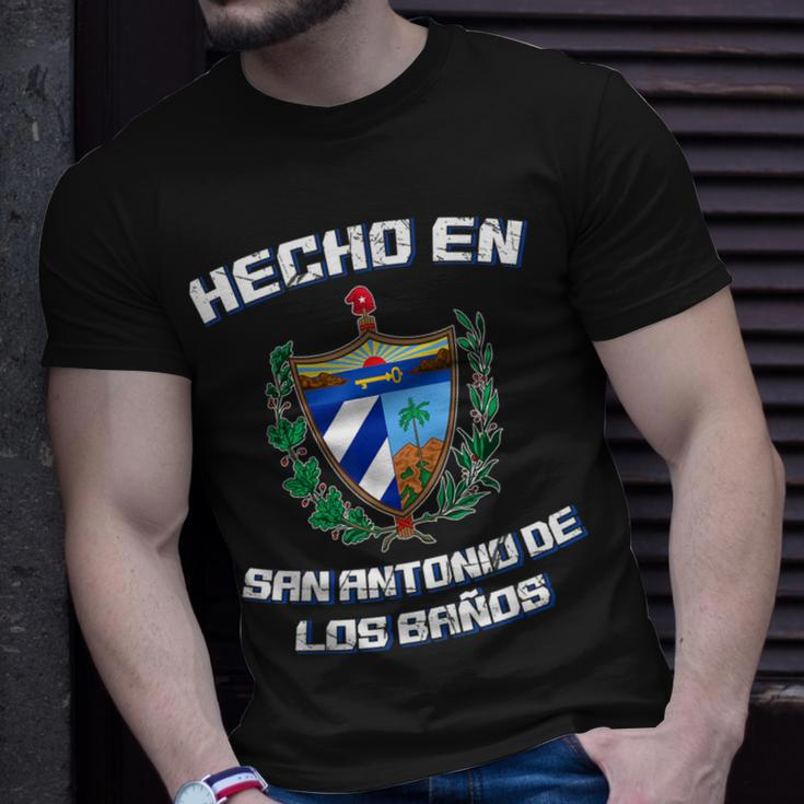 Cuban Hecho En San Antonio De Los Banos Cuba Camisa T-Shirt Gifts for Him
