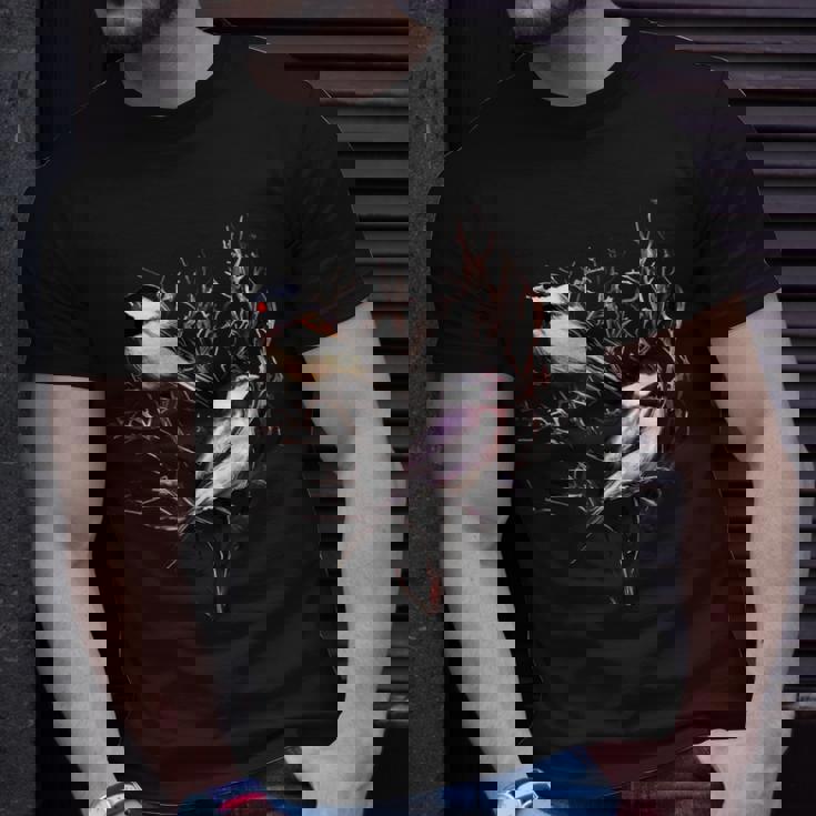 Cute Black Capped Chickadees In Branches T-Shirt Gifts for Him