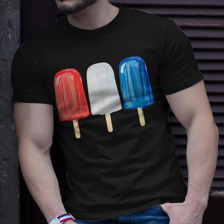 Cute Colorful Summer 4Th Of July Kids Popsicle Unisex T-Shirt Gifts for Him