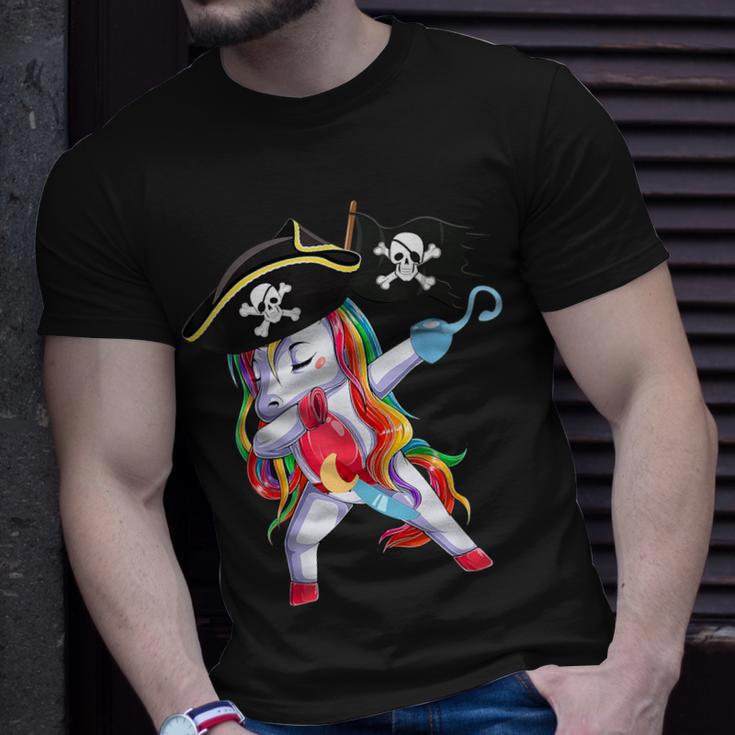 Cute Pirate Unicorn Dabbing Apparel Halloween Costume T-Shirt Gifts for Him