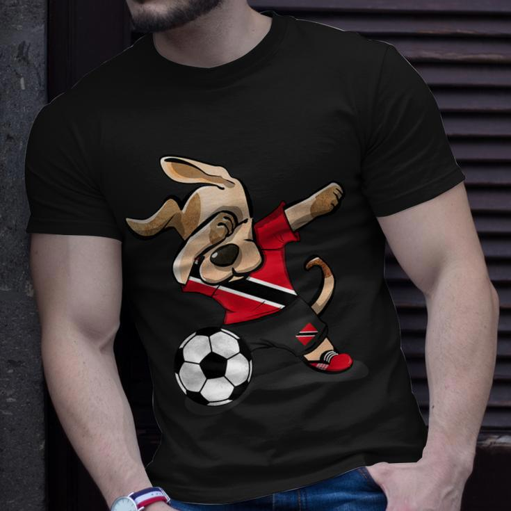 Dabbing Dog Trinidad And Tobago Soccer Jersey Football Lover T-Shirt Gifts for Him