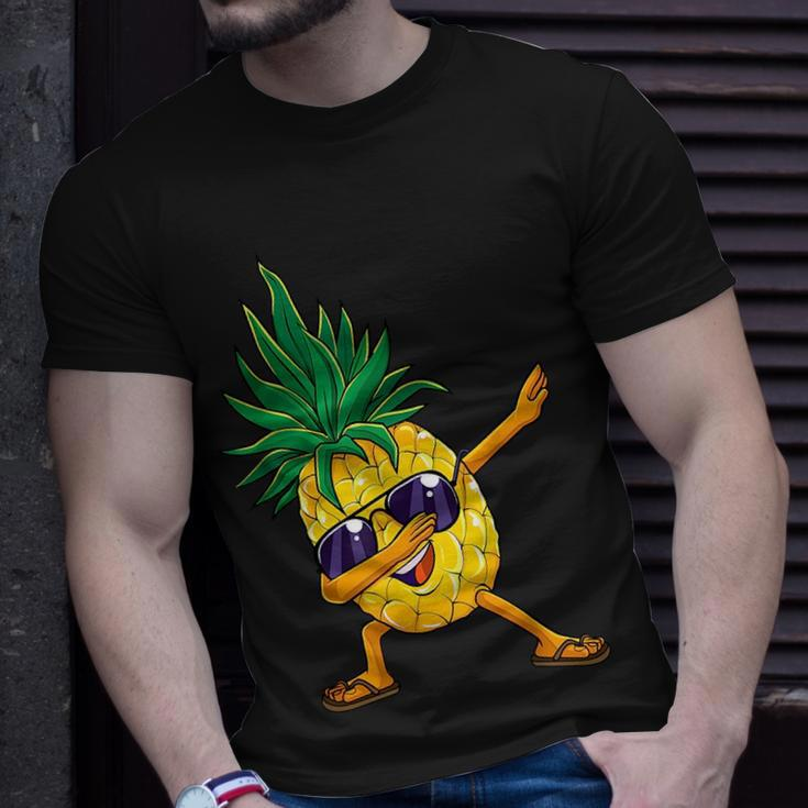 Dabbing Pineapple Hawaii Dab Dance Hawaiian Kids Unisex T-Shirt Gifts for Him