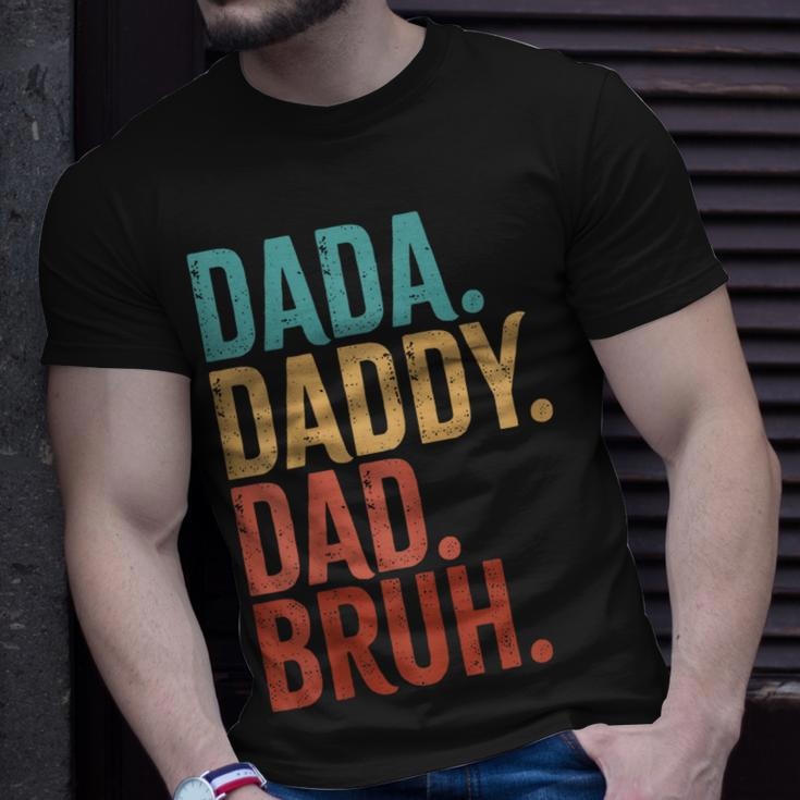 Dada Daddy Dad Bruh Fathers Day Vintage Men Unisex T-Shirt Gifts for Him