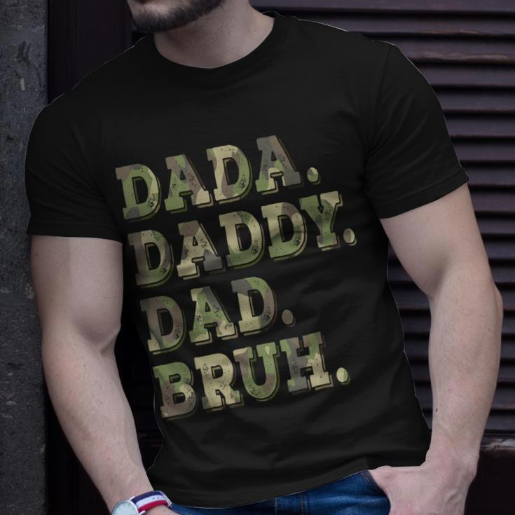 Dada Daddy Dad Bruh Idea Men Funny Fathers Day Dad Unisex T-Shirt Gifts for Him