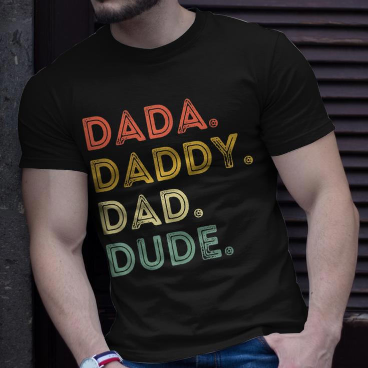 Dada Daddy Dad Dude | Fathers Day | Evolution Of Fatherhood Unisex T-Shirt Gifts for Him
