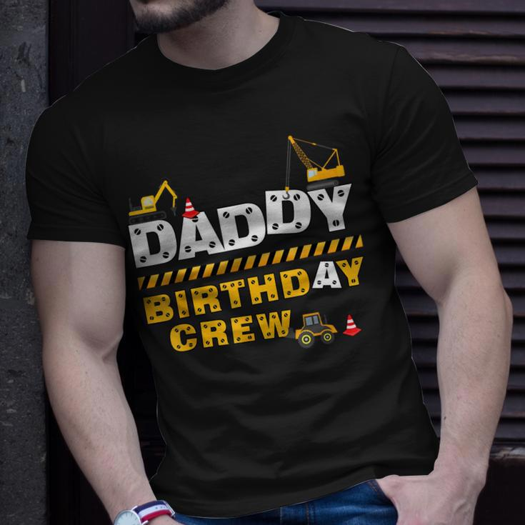 Daddy Birthday Crew Construction Family Birthday Party Unisex T-Shirt Gifts for Him