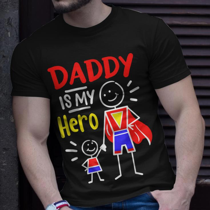 Daddy Is My Hero Cool Best Dad Fathers Day Cool Kids Unisex T-Shirt Gifts for Him