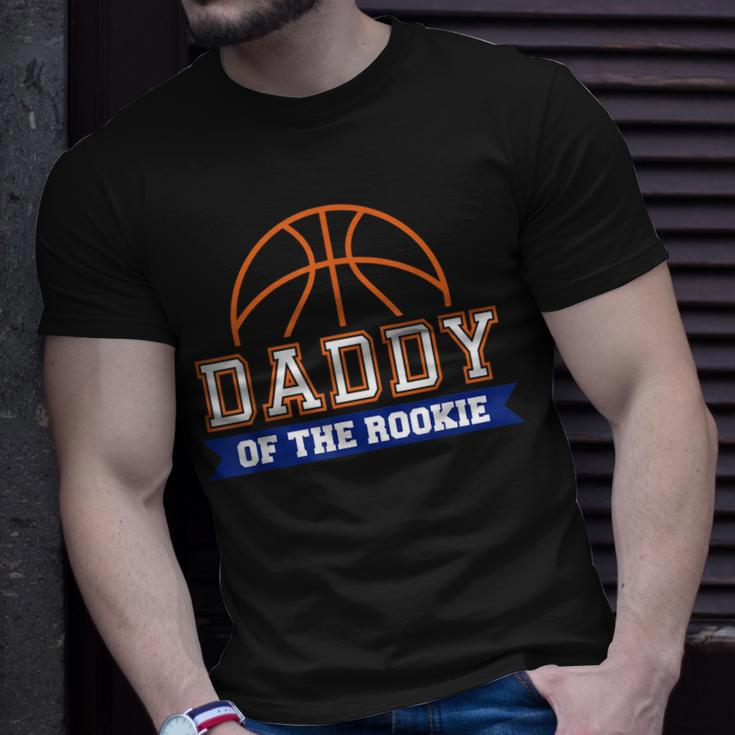 Daddy Of Rookie 1St Birthday Basketball Theme Matching Party Unisex T-Shirt Gifts for Him