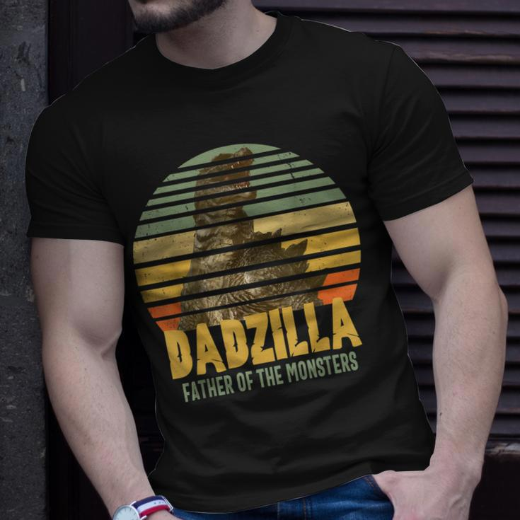 Dadzilla Father Of The Monsters Vintage Dad Fathers Day Gift For Mens Unisex T-Shirt Gifts for Him