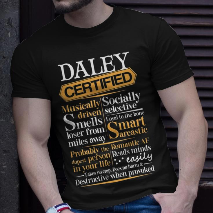 Daley Name Gift Certified Daley Unisex T-Shirt Gifts for Him