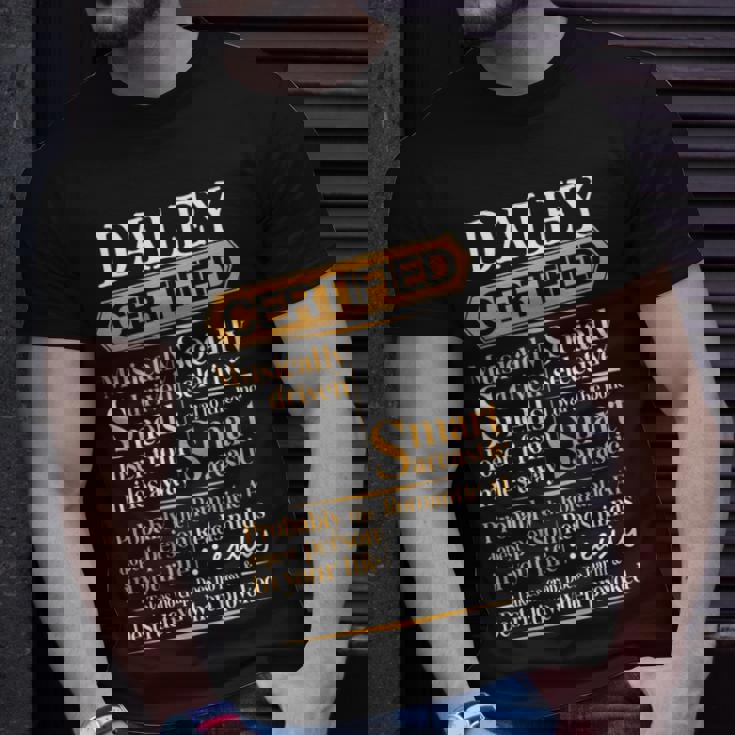 Daley Name Gift Certified Daley Unisex T-Shirt Gifts for Him