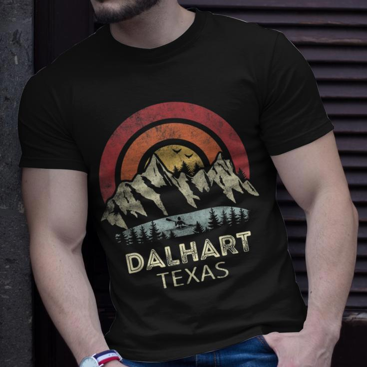 Dalhart Texas Mountain Sunset Sunrise Kayaking T-Shirt Gifts for Him