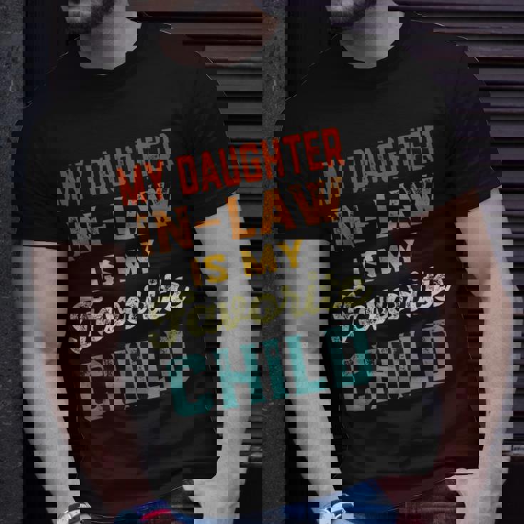 My Daughter In Law Is My Favorite Child Fathers Day In Law T-shirt Gifts for Him