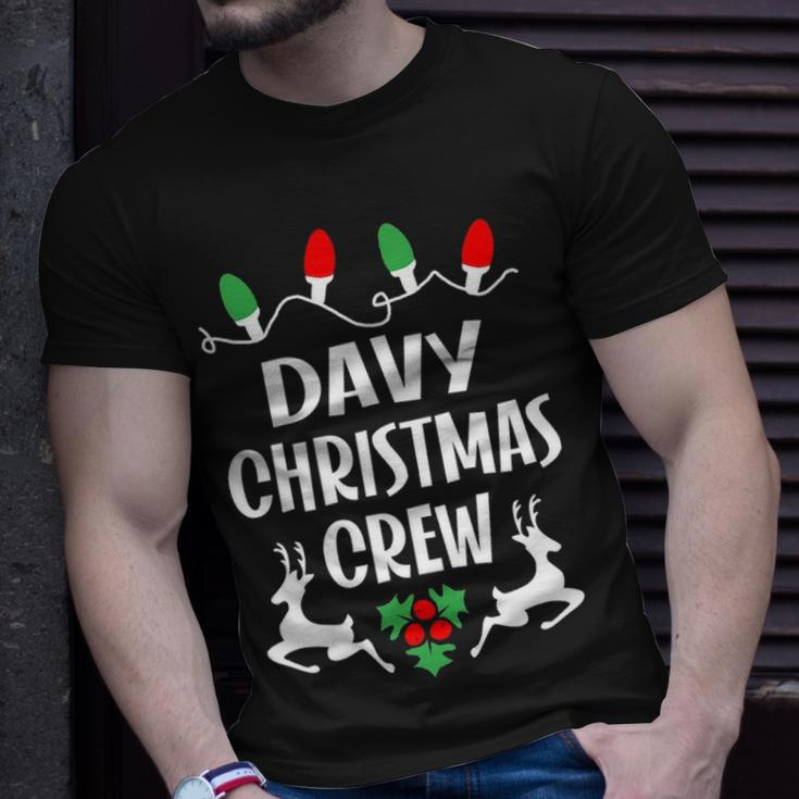 Davy Name Gift Christmas Crew Davy Unisex T-Shirt Gifts for Him