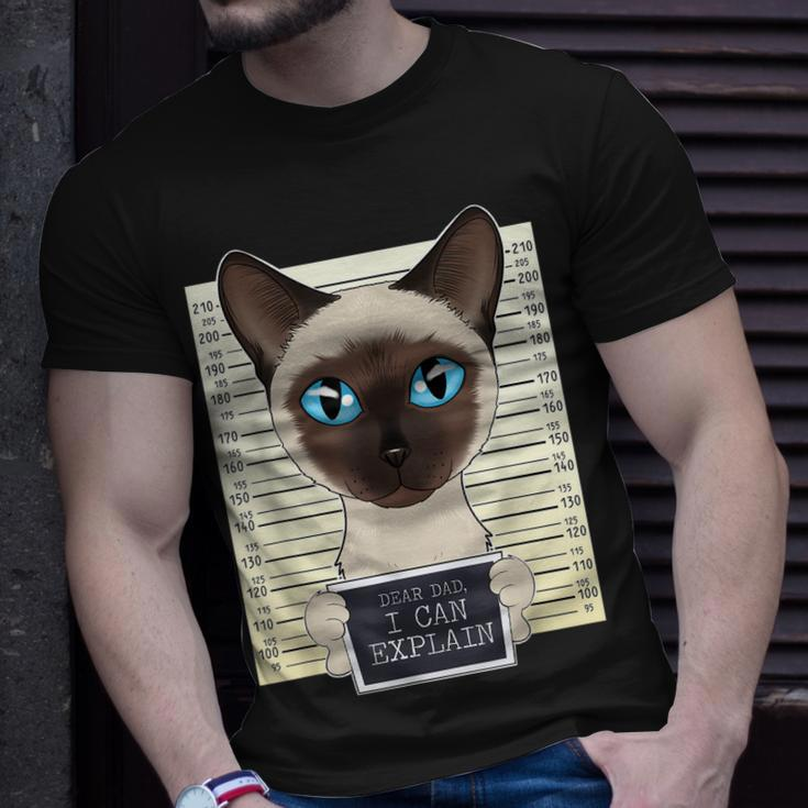 Dear Dad I Can Explain I Siamese Cat Dad I Siamese Cat Unisex T-Shirt Gifts for Him