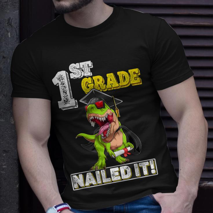 Dinosaur Graduation Hat First Grade Nailed It Class Of 2034 Unisex T-Shirt Gifts for Him