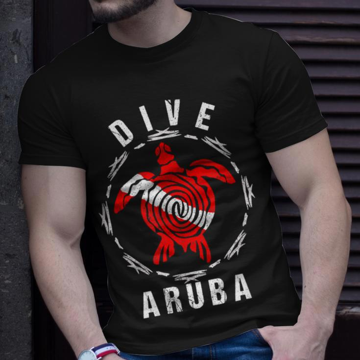 Dive Aruba Vintage Tribal Turtle T-Shirt Gifts for Him