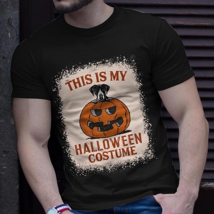 Dog Great Dane This Is My Halloween Costume Funny Great Dane Pumpkin Unisex T-Shirt Gifts for Him
