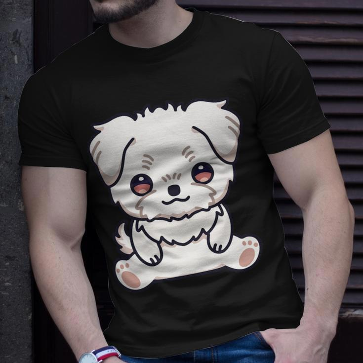Dog Maltese Cute Kawaii Lover Owner Puppy Aesthetic Unisex T-Shirt Gifts for Him